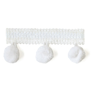 Pom Pom Trim White  (POM-TRM-10)